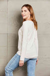 Double Take Lace Crochet Long Sleeve Top Women's T-Shirts - Tophatter Daily Deals