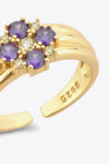 Zircon 925 Sterling Silver Open Ring Rings - Tophatter Daily Deals