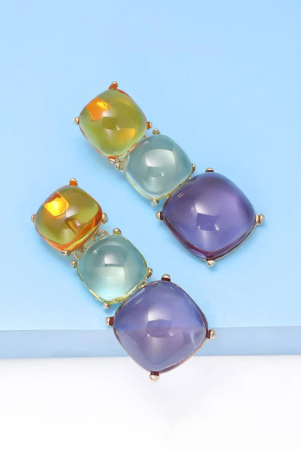Resin Dangle Earrings Earrings - Tophatter Daily Deals