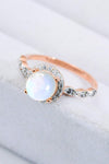 Round Moonstone Ring Moonstone - Tophatter Daily Deals