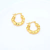 Gold-Plated Huggie Earrings Earrings - Tophatter Daily Deals