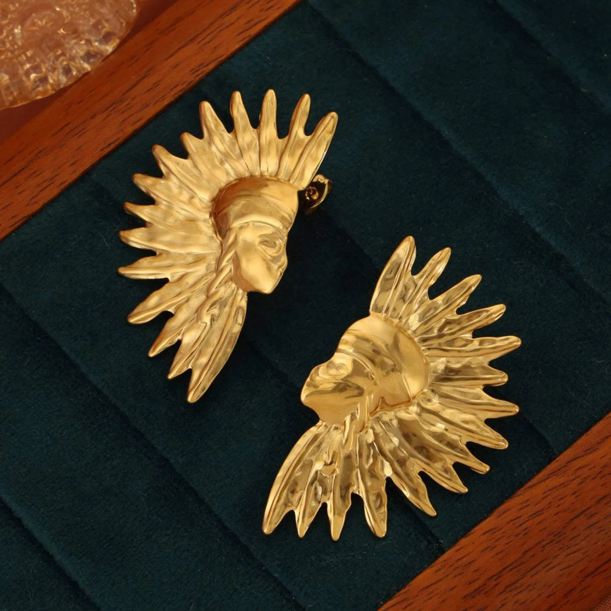 Titanium Steel Gold-Plated Earrings Earrings - Tophatter Daily Deals