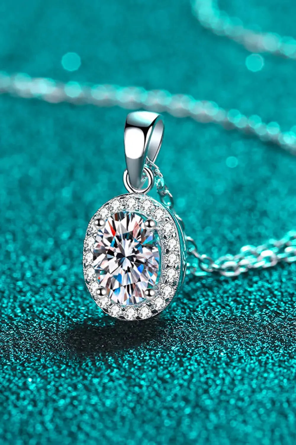 Be The One 1 Carat Moissanite Pendant Necklace Moissanite - Tophatter Daily Deals