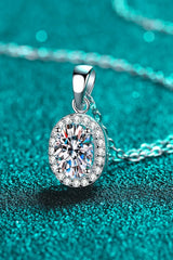 Be The One 1 Carat Moissanite Pendant Necklace Moissanite - Tophatter Daily Deals