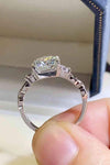 2 Carat Moissanite 925 Sterling Silver Ring Moissanite - Tophatter Daily Deals