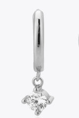 Inlaid Zircon Huggie Drop Earrings Earrings - Tophatter Daily Deals