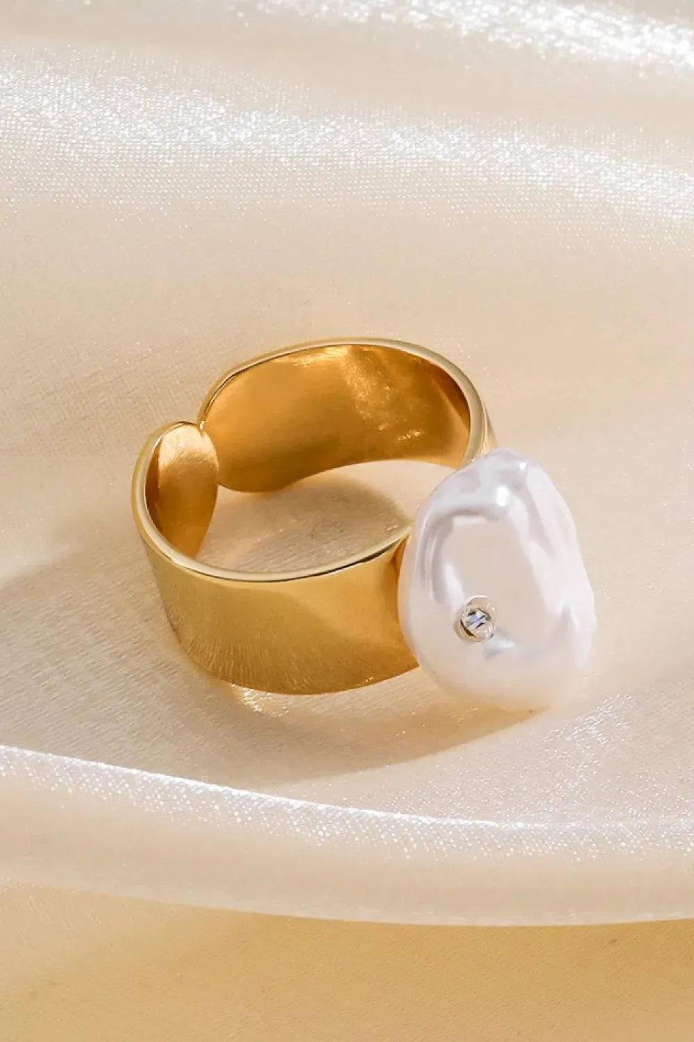 18K Gold Plated Adjustable Ring Rings - Tophatter Daily Deals