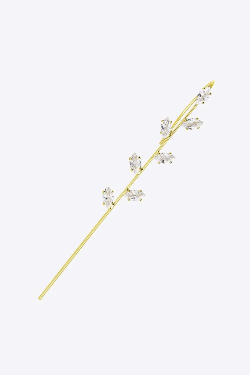 18K Gold-Plated Inlaid Zircon Crawler Earrings Earrings - Tophatter Daily Deals