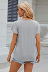 V-Neck Short Sleeve T-Shirt Women's T-Shirts - Tophatter Daily Deals