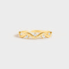 925 Sterling Silver Inlaid Zircon Ring Gold Rings - Tophatter Daily Deals