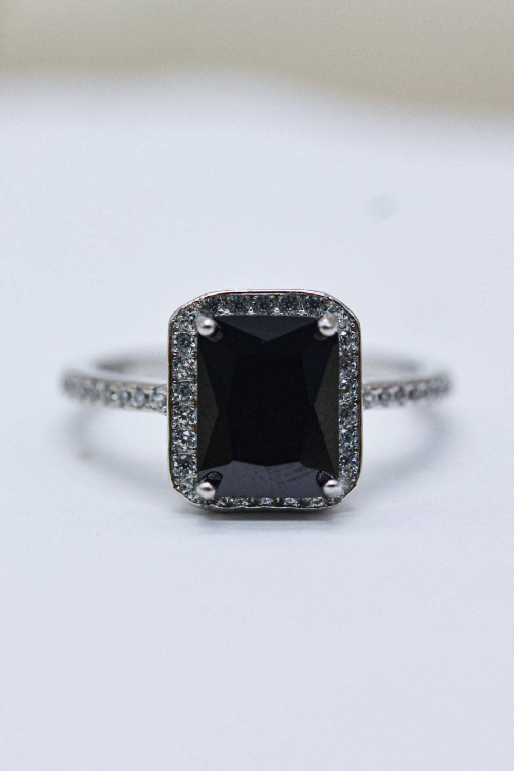 Platinum-Plated Agate Ring Rings - Tophatter Daily Deals
