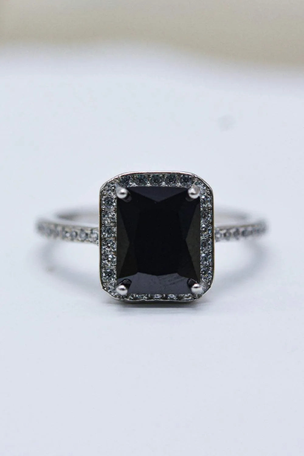 Platinum-Plated Agate Ring Rings - Tophatter Daily Deals