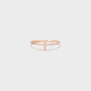 Cross Inlaid Zircon 925 Sterling Silver Ring Rose Gold Rings - Tophatter Daily Deals