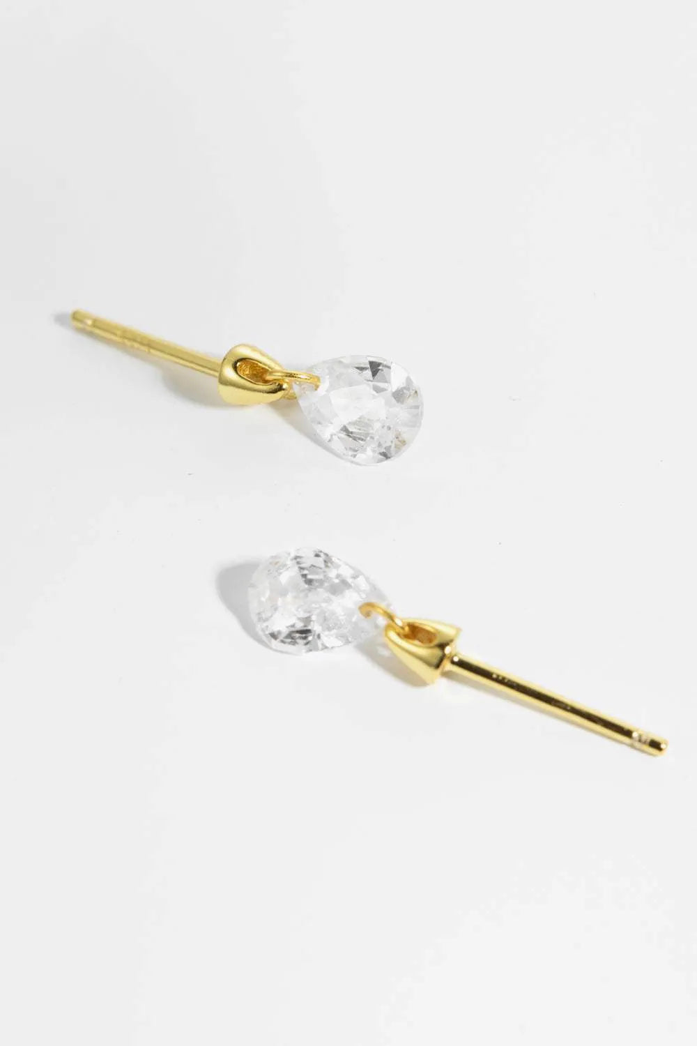 925 Sterling Silver Teardrop Earrings Earrings - Tophatter Daily Deals