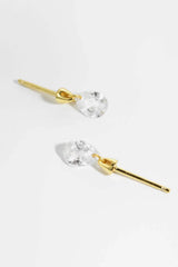 925 Sterling Silver Teardrop Earrings Earrings - Tophatter Daily Deals