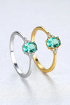 Zircon 925 Sterling Silver Ring Rings - Tophatter Daily Deals