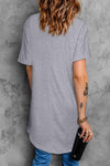 Round Neck Short Sleeve Tunic Tee Women's T-Shirts - Tophatter Daily Deals