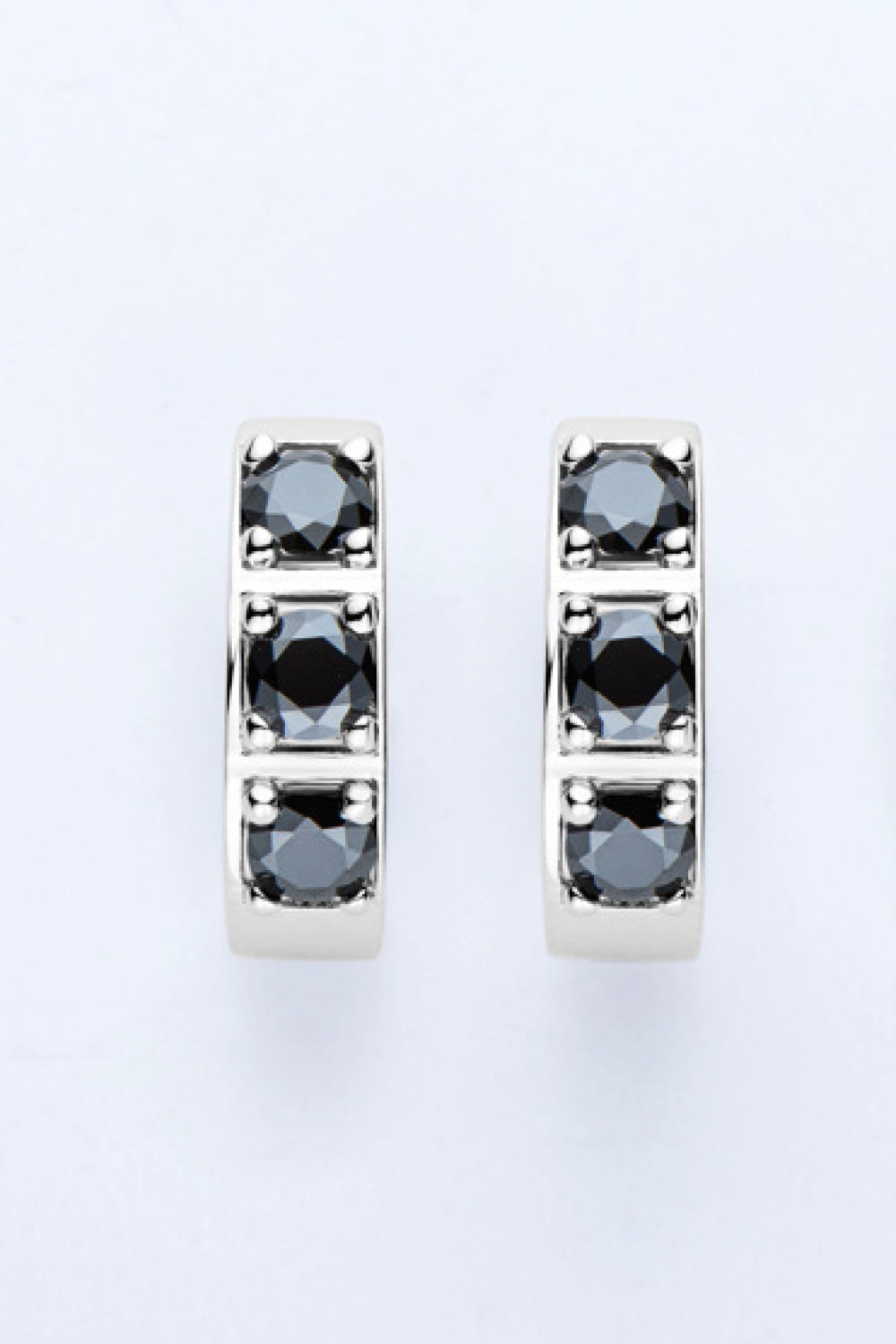 Inlaid Moissanite Huggie Earrings Moissanite - Tophatter Daily Deals