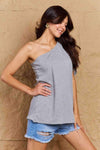 Ninexis in My Groove One Shoulder Loose Top Blouses - Tophatter Daily Deals