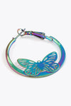 Multicolored Butterfly Huggie Earrings Earrings - Tophatter Daily Deals