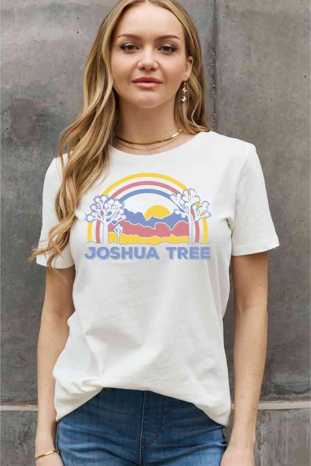 Simply Love Full Size JOSHUA TREE Graphic Cotton Tee Women's T-Shirts - Tophatter Daily Deals