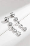 Rhinestone Geometric Drop Earrings Earrings - Tophatter Daily Deals
