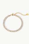 Inlaid Zircon 18K Gold Plated Bracelet Gold One Size Bracelets - Tophatter Daily Deals