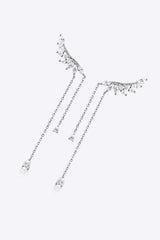 Platinum-Plated Crawl Earrings Earrings - Tophatter Daily Deals