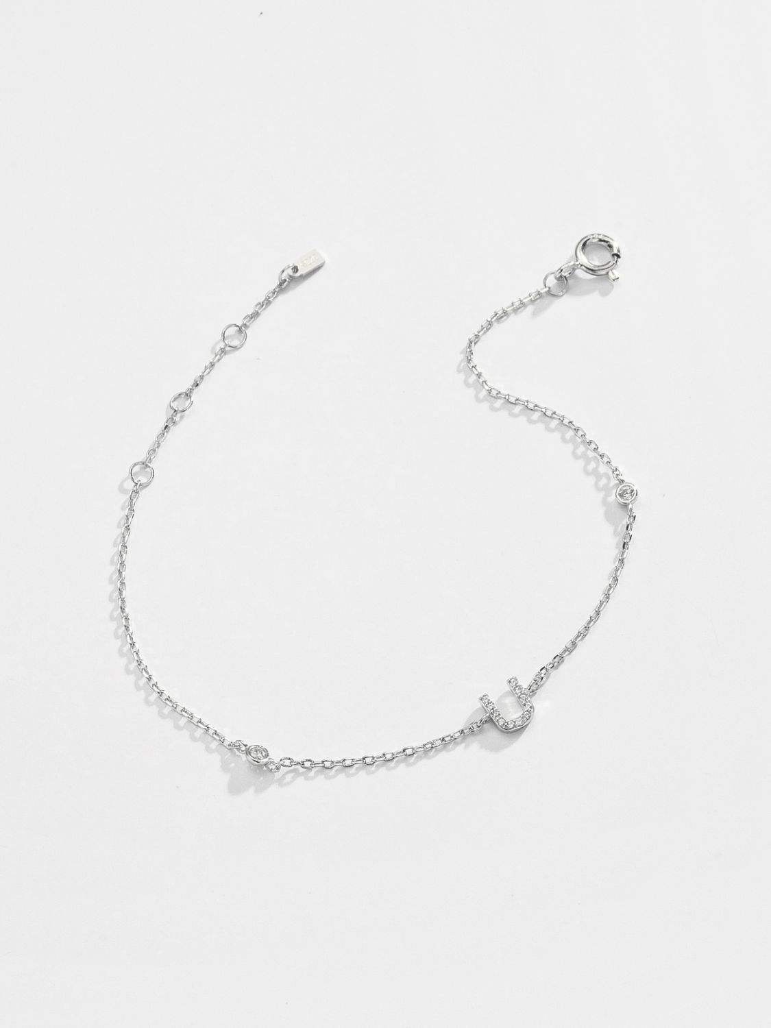 Q To U Zircon 925 Sterling Silver Bracelet Bracelets - Tophatter Daily Deals