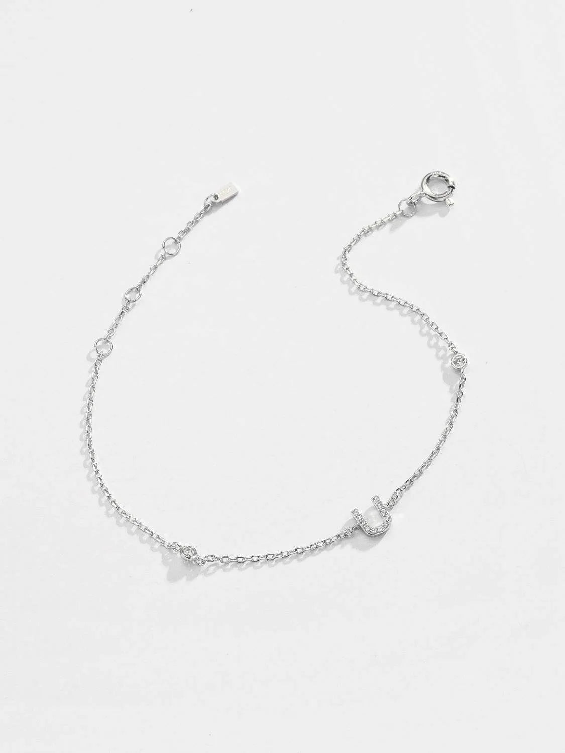 Q To U Zircon 925 Sterling Silver Bracelet Bracelets - Tophatter Daily Deals