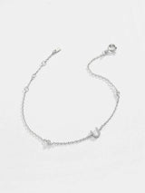 Q To U Zircon 925 Sterling Silver Bracelet Bracelets - Tophatter Daily Deals
