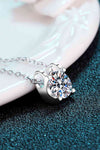 Moissanite 925 Sterling Silver Necklace Moissanite - Tophatter Daily Deals