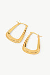 18K Gold-Plated Geometric Earrings Gold One Size Earrings - Tophatter Daily Deals