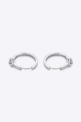 Carry Your Love 1 Carat Moissanite Platinum-Plated Earrings Moissanite - Tophatter Daily Deals