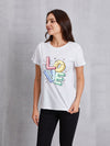 LOVE IS ALL YOU NEED Round Neck T-Shirt White Women's T-Shirts - Tophatter Daily Deals