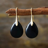 Crystal Dangle Earrings Black One Size Earrings - Tophatter Daily Deals