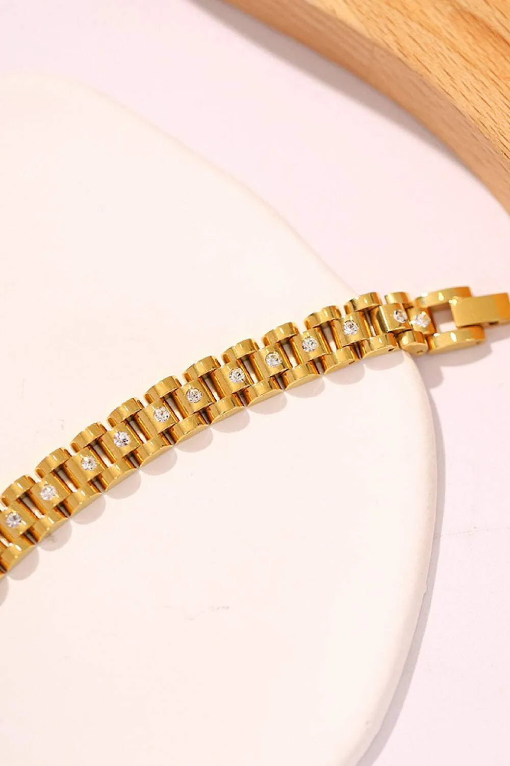 18K Gold-Plated Watch Band Bracelet Bracelets - Tophatter Daily Deals