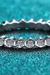 Moissanite 925 Sterling Silver Eternity Ring Moissanite - Tophatter Daily Deals