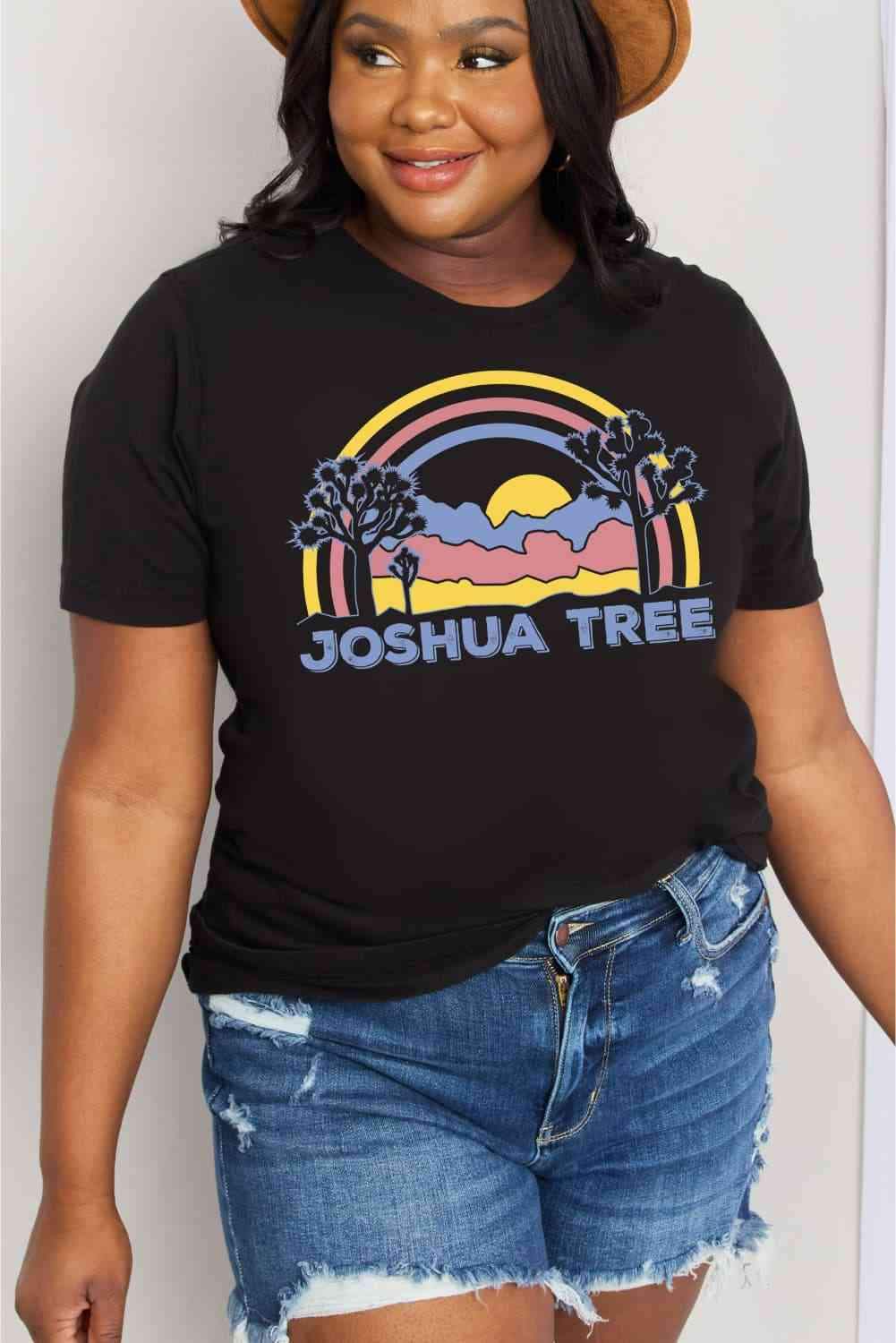 Simply Love Full Size JOSHUA TREE Graphic Cotton Tee Women's T-Shirts - Tophatter Daily Deals