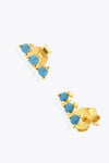 Zircon 925 Sterling Silver Earrings Earrings - Tophatter Daily Deals