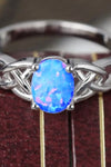 Crisscross 4-Prong Opal Ring Opal - Tophatter Daily Deals