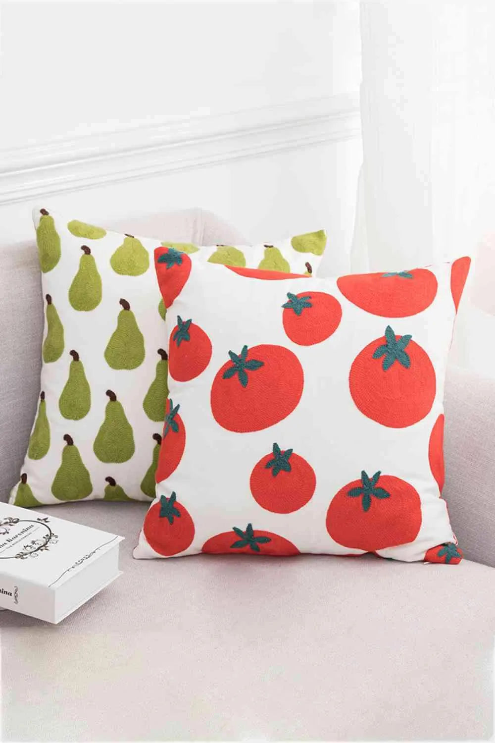 Embroidered Square Decorative Throw Pillow Case Decorative Pillowcases - Tophatter Daily Deals