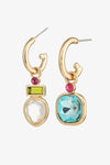 Crystal C-Hoop Drop Earrings Earrings - Tophatter Daily Deals