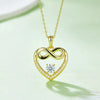 Moissanite 925 Sterling Silver Heart Necklace Gold One Size Moissanite - Tophatter Daily Deals