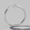 Crisscross Inlaid Zircon 925 Sterling Silver Ring Rings - Tophatter Daily Deals