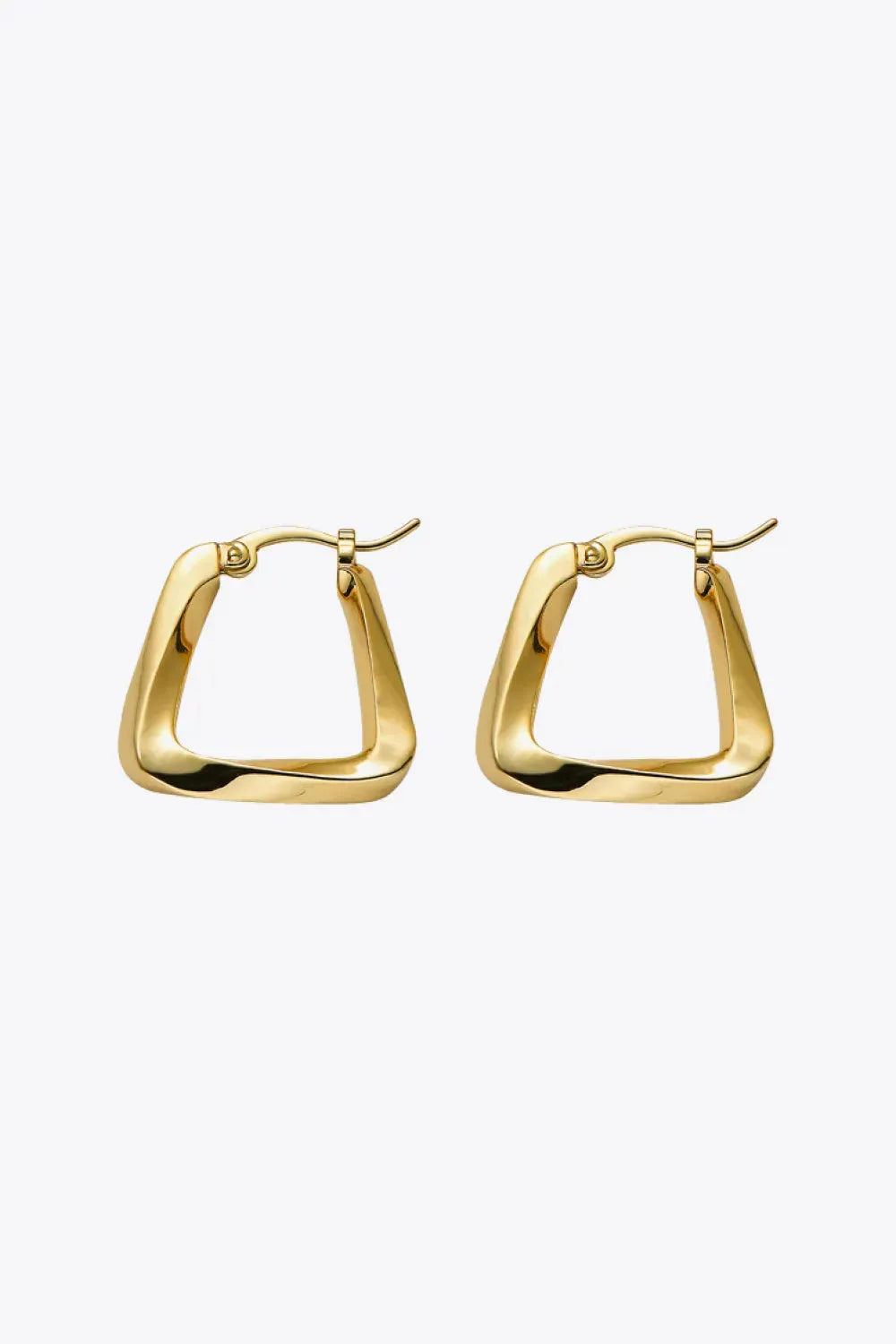 18K Gold Plated Irregular Geometric Earrings Gold One Size Earrings - Tophatter Daily Deals