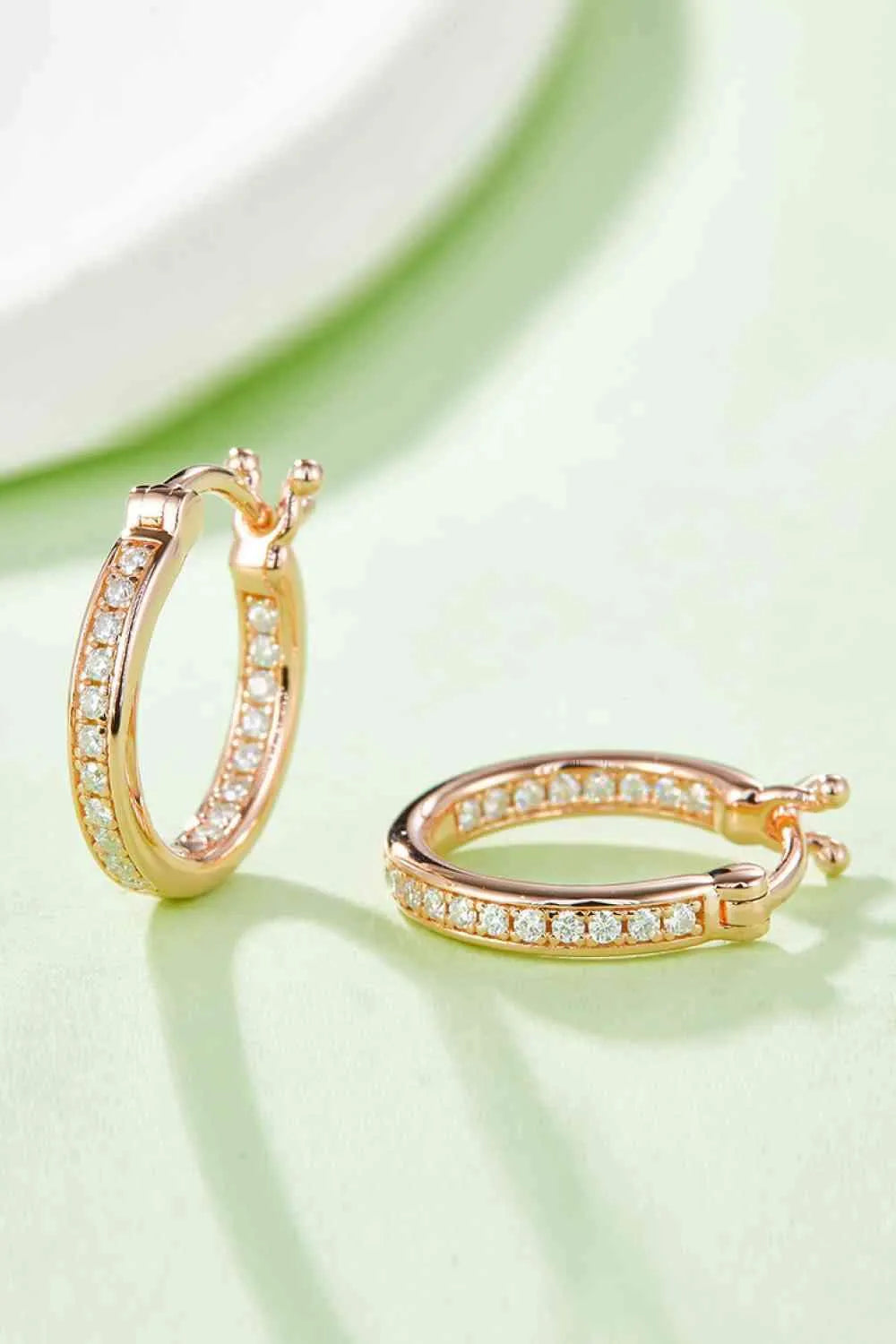 Adored Moissanite 925 Sterling Silver Earrings Moissanite - Tophatter Daily Deals