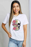 Simply Love Full Size Skull Graphic Cotton T-Shirt Women's T-Shirts - Tophatter Daily Deals