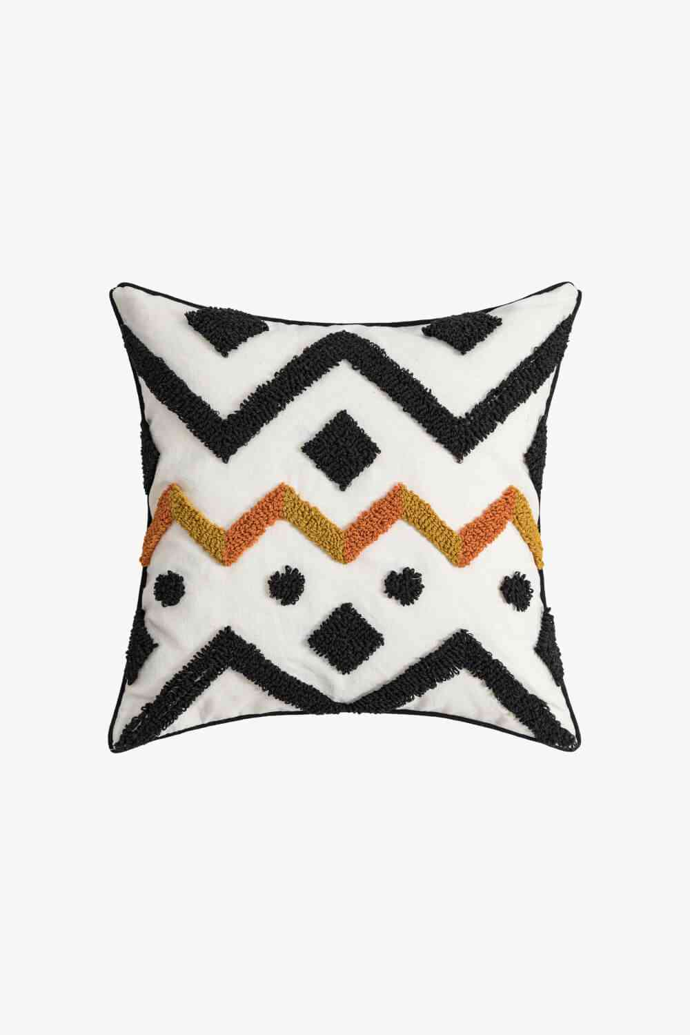 Geometric Embroidered Decorative Throw Pillow Case - Tophatter Deals
