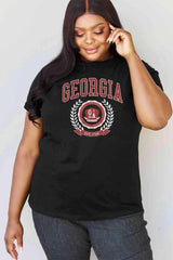 Simply Love Full Size GEORGIA Graphic T-Shirt Women's T-Shirts - Tophatter Daily Deals